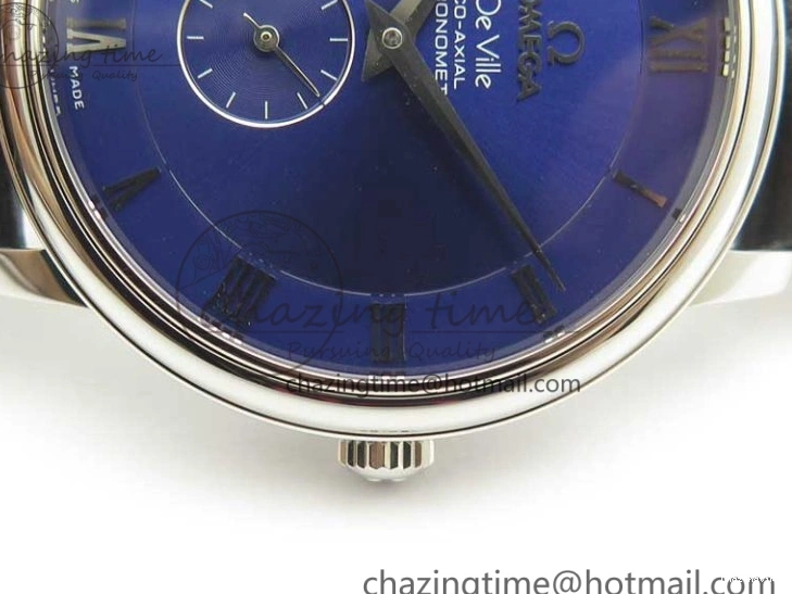 0427 Youthful De Ville Prestige Small Second TWF 1:1 Best Edition Blue Dial on Black Leather Strap MIYOTA 8035